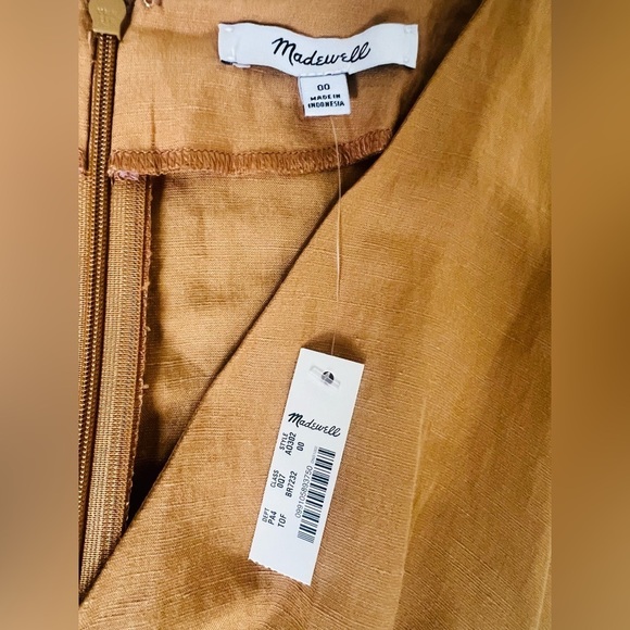 NWT Madewell Linen-Blend Dolman-Sleeve Tie-Waist Midi Dress
Toffee
Size 00 - Picture 7 of 8